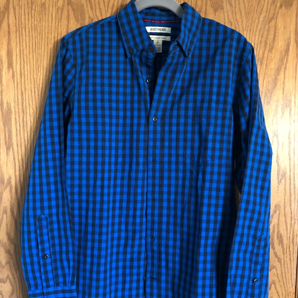 Goodthreads Button Down Shirt Plaid Slim Fit Sz Sm